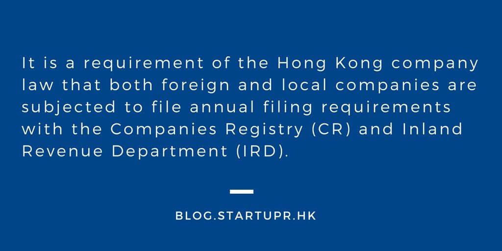 Annual Compliance Requirements for Hong Kong Companies