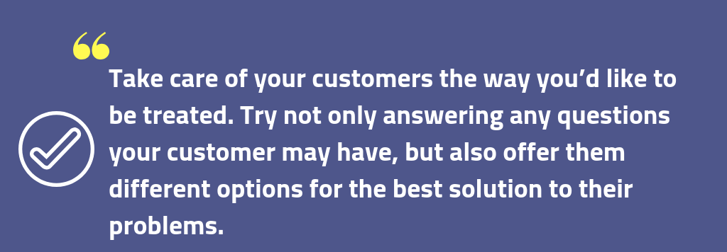 Customer services tip 3