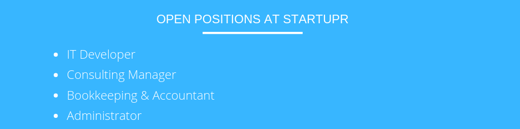 Open position at Startupr